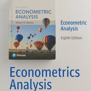 Econometric Analysis by Greene William EIGHT EDITION Hardcover Book 2018